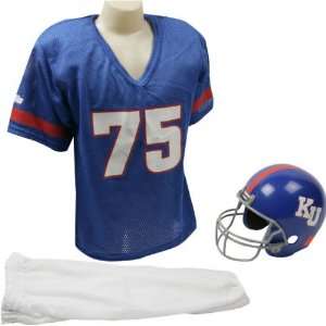   Jayhawks Kids/Youth Football Helmet Uniform Set
