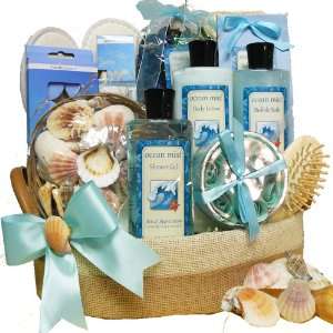   Appreciation Gift Baskets Seaside Get A Way Spa Bath and Body Gift Set