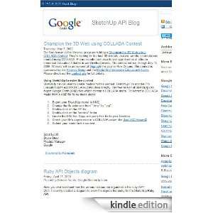 Google SketchUp API Blog Kindle Store Google