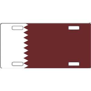  Qatar Flag Vanity License Plate 