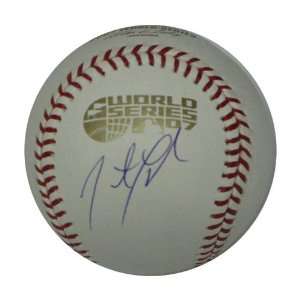  Autograph Jonathan Papelbon 2007 World Series baseball 