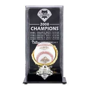   World Series Champs Display Case w/ World Series Baseball Sports