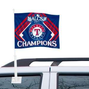 MLB Texas Rangers 2011 American League ChampionsCar Flag   