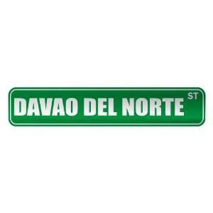   DAVAO DEL NORTE ST  STREET SIGN CITY PHILIPPINES