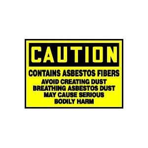 CAUTION Labels CONTAINS ASBESTOS FIBERS AVOID CREATING DUST BREATHING 