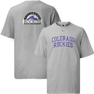   Nike Colorado Rockies Ash Changeup Arched T shirt