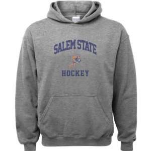 Salem State Vikings Sport Grey Youth Varsity Washed Hockey Arch Hooded 