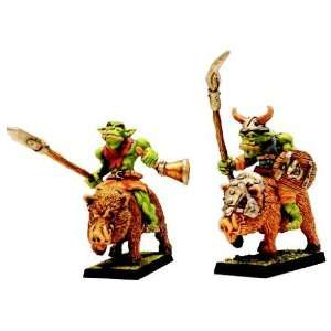  Fenryll Miniatures Boars mounted Orcs (2) Toys & Games