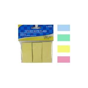  Bulk Pack of 12   Sticky note flag pads, pack of 3 (Each 
