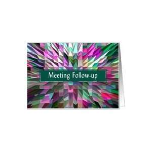  Contemporary Meeting Followup Card Card Health & Personal 