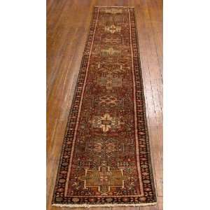  2x13 Hand Knotted Karajeh Persian Rug   130x23