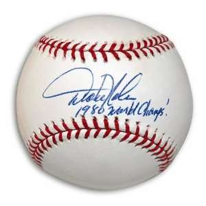  Autographed Dickie Noles Baseball Inscribed 1980 World 