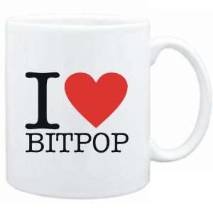  Mug White  I LOVE Bitpop  Music