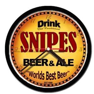  SNIPES beer and ale cerveza wall clock 