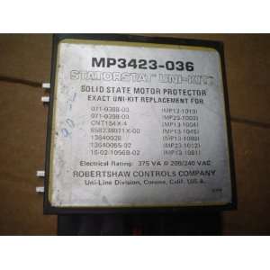  SOLID STATE MOTOR PROTECTOR ROBERTSHAW 423 036 240V 