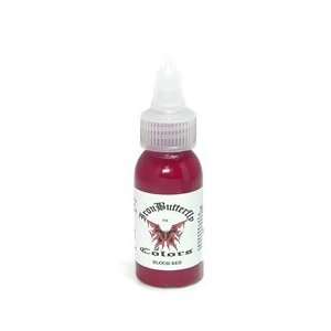 BLOOD RED Iron Butterfly Tattoo Ink 1oz 