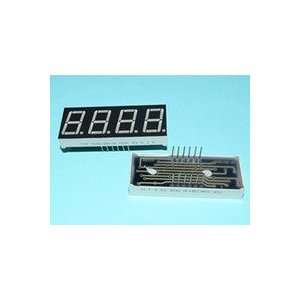 LED Display 7 Segment 4 Digit 0.56 inch Common Anode Ultra Red 