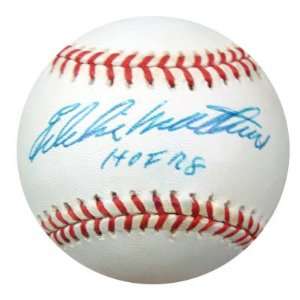  Eddie Mathews Autographed Ball   NL HOF 78 PSA DNA #L10897 