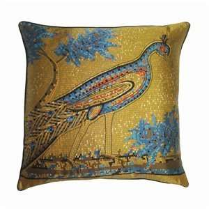  Filos MMF201004 710 Mosaic Peacock Decorative Pillow
