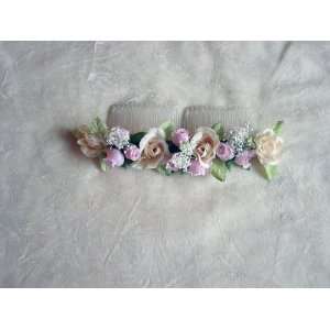  Bridal Headpiece Bridal Floral Comb Monica Everything 