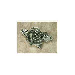  Anne At Home 115 1 Pewter Matte Single Rose Pull, Large 