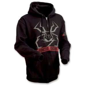  Moose Agroid Zip Up Hoody, Black, Size Md, 3050 1265 Automotive