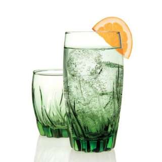   Drinkware Set Includes 8 Each 12 Ounce and 17 Ounce Beverage Glasses