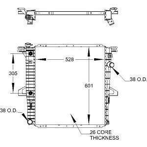  Modine 1398 Radiator Automotive