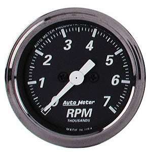  Auto Meter 1497 Black 2 1/16 7000 RPM Tachometer 