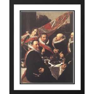 Hals, Frans 28x36 Framed and Double Matted Banquet of the Officers of 