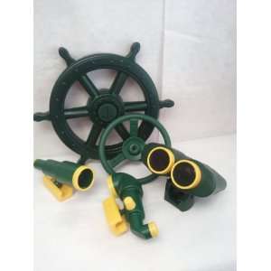  Swingset Accessory Pirate Pack Playset Toys Steering Wheel 