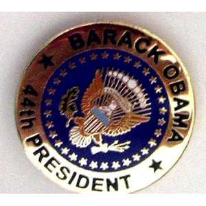  PRESIDENTIAL BARACK OBAMA 44th president GOLD ENAMEL EALE 