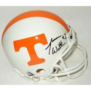   Autographed Mini Helmet   Tennessee Vols Schutt