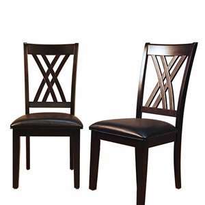  A America MONES257K Montreal Double CrossBack Dining Chair 