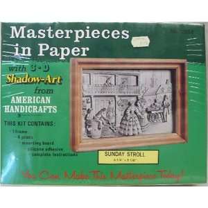 Materpieces in Paper with 3 D Shadow Art from American Graphics   Kit 