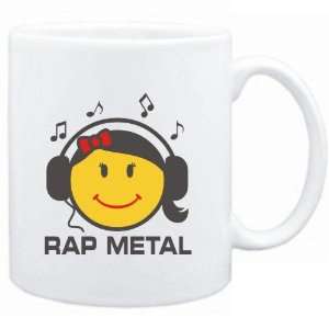 Mug White  Rap Metal   female smiley  Music Sports 