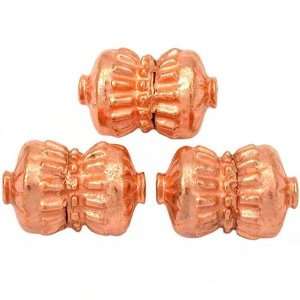  19g Bali Barrel Beads Copper Plated Parts 17mm Approx 3 