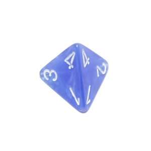  Chessex Vortex Dice 16mm Wispy Blue and white d4 Toys 