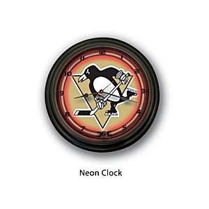  Pittsburgh Penguins Neon Clock 14