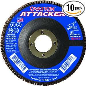  SAIT 76231 Ovation Attacker Flap Disc, 5 x 7/8 Z 120x, 10 