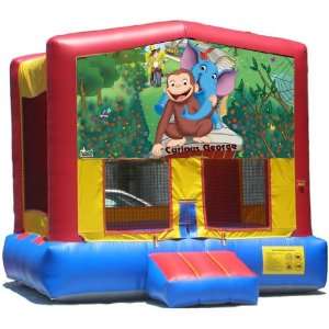  Curious George 02 Bounce House Inflatable Jumper Art Panel 