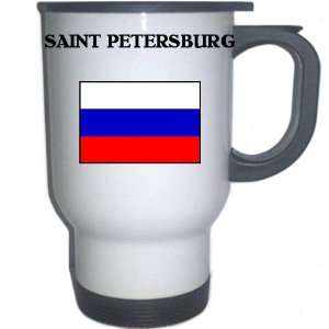  Russia   SAINT PETERSBURG White Stainless Steel Mug 