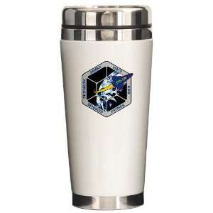  STS 130 Nasa Ceramic Travel Mug by  Everything 