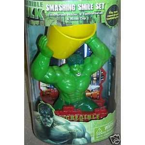   Hulk Toothbrush Holder/Rinsing Cup/Smashing Smile 