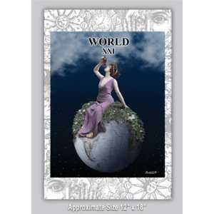  The World Tarot Card Poster 
