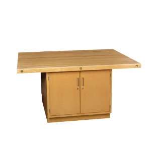  Wood Cabinet Workbench   Four Stations