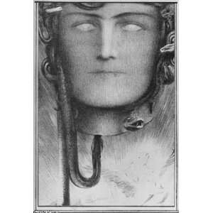   Khnopff   24 x 34 inches   The Blood of the Medusa