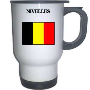  Belgium   NIVELLES White Stainless Steel Mug Everything 