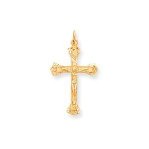    14k Crucifix Charm   Measures 41.2x22.8mm   JewelryWeb Jewelry