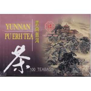 Yunnan Pu Erh Tea (100 Tea Bags)  Grocery & Gourmet Food